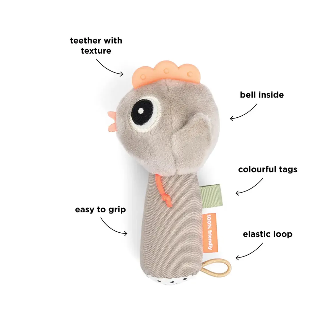 Sensory rattle - Tiny farm - Sand
