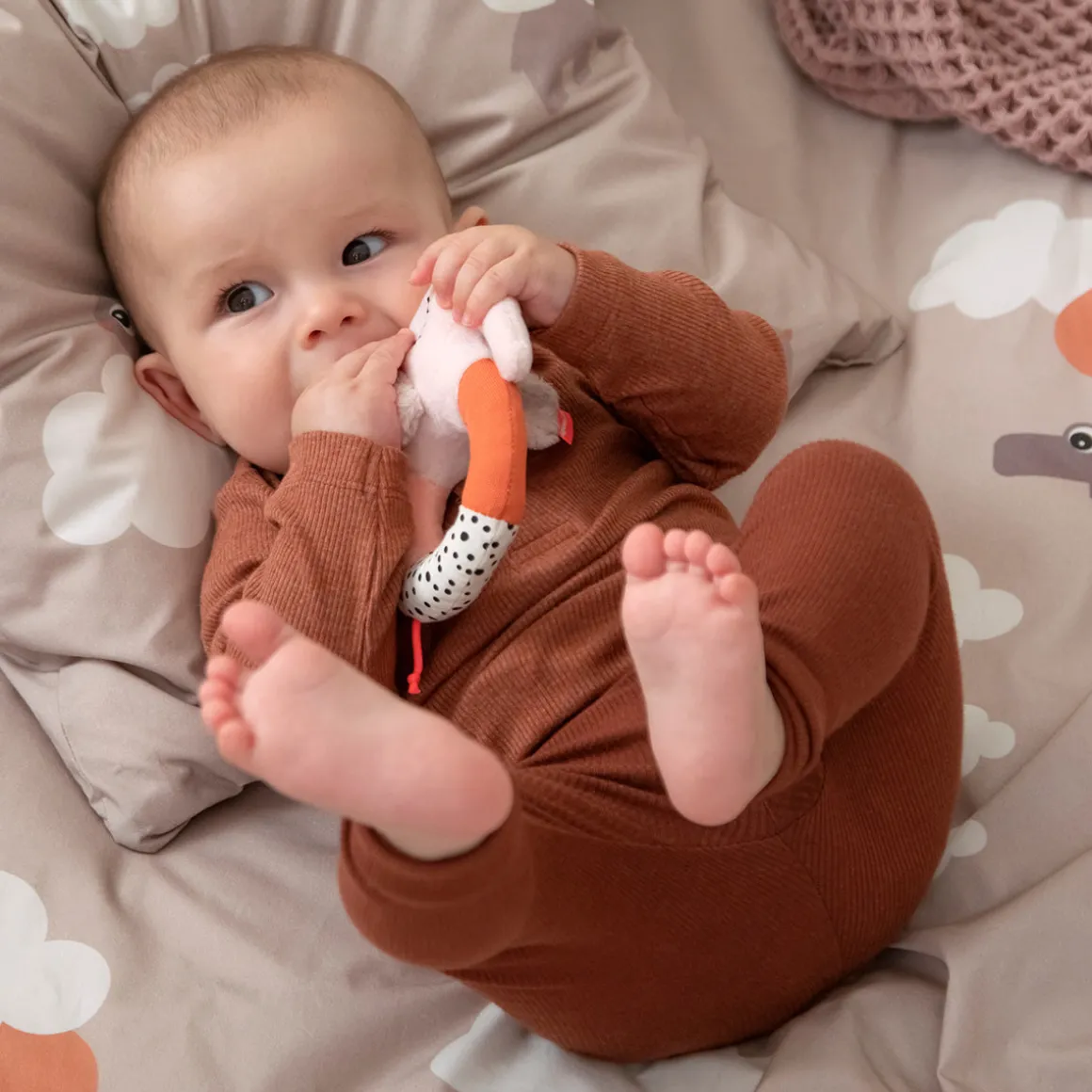 Sensory ring rattle - Elphee - Powder