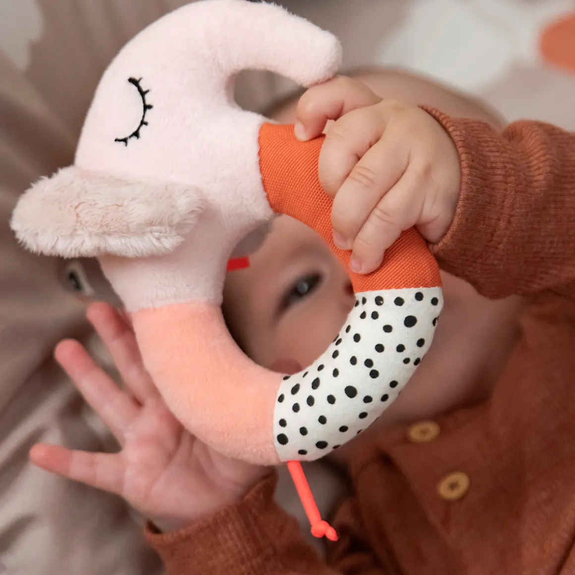 Sensory ring rattle - Elphee - Powder