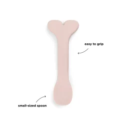 Silicone baby spoon 3-pack - Wally - Powder
