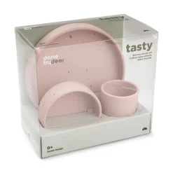 Silicone dinner set - Confetti - Powder