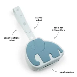 Silicone pacifier pouch - Elphee - Blue
