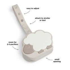 Silicone pacifier pouch - Sheepy - Sand