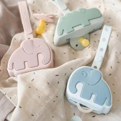 Silicone pacifier pouch - Elphee - Powder