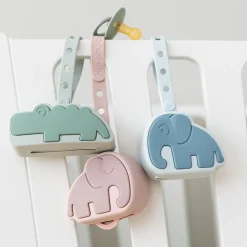 Silicone pacifier pouch - Elphee - Powder