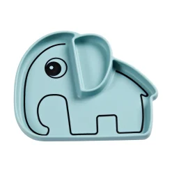 Silicone Stick & Stay plate - Elphee - Blue