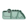 Silicone Stick & Stay snackplate - Croco - Green