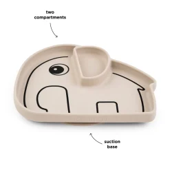 Silicone Stick&Stay plate - Elphee - Sand