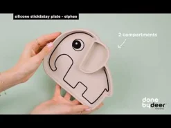 Silicone Stick&Stay plate - Elphee - Sand