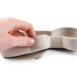 Silicone Stick&Stay snack plate - Lalee - Sand