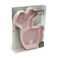 Silicone Stick&Stay snack plate - Lalee - Powder