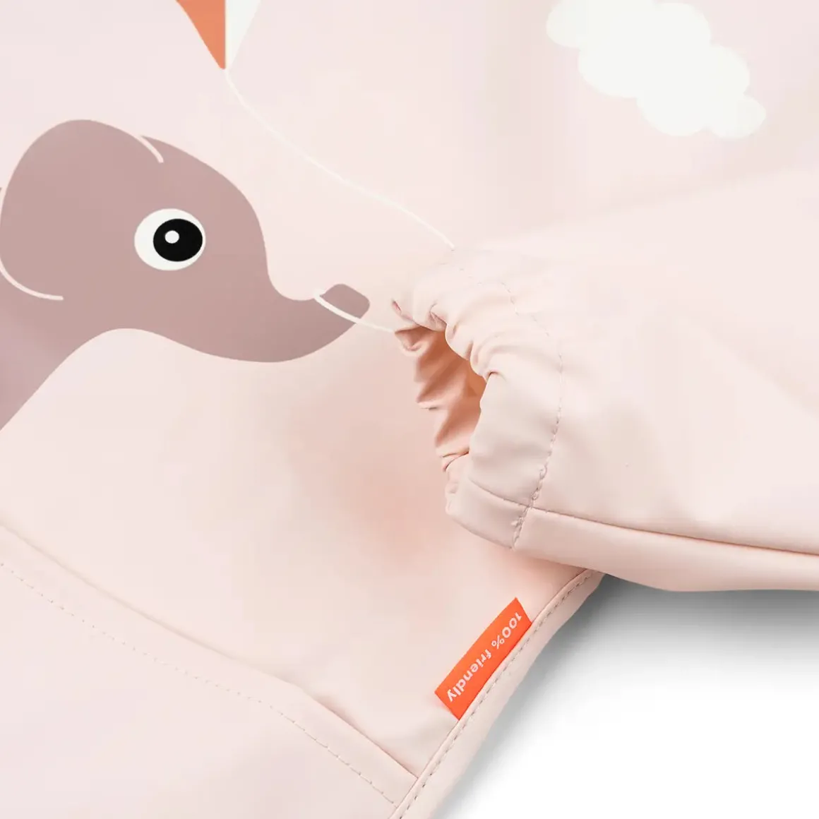Sleeved pocket bib - Playground - Powder