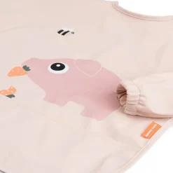 Sleeved pocket bib - Tiny farm - Powder