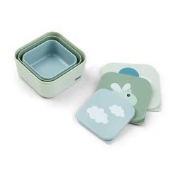 Snack box set 3 pcs - Happy clouds - Green