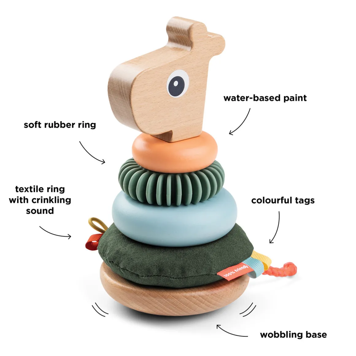 Stacking tower - Raffi - Colour mix