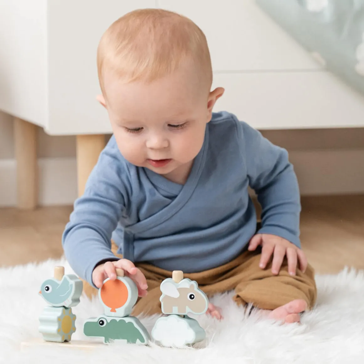 Stacking toy - Happy clouds - Colour mix