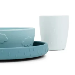 Stick & Stay dinner set - Deer friends - Blue