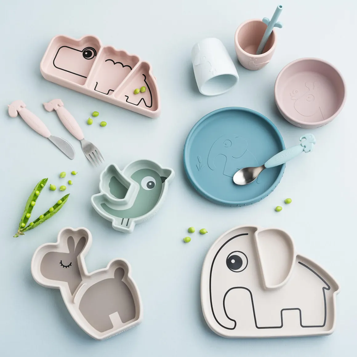 Stick & Stay dinner set - Deer friends - Powder