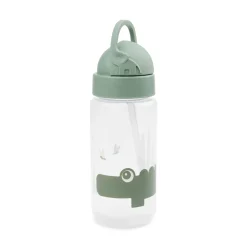 Straw bottle - Croco - Green - 350 ml