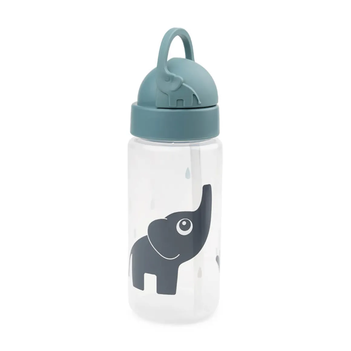 Straw bottle - Elphee - Blue - 350 ml