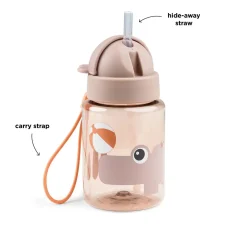 Straw bottle - Playground - Powder - 280 ml
