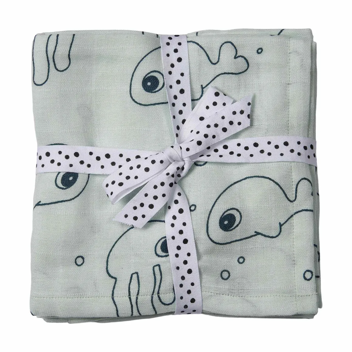 Swaddle 2-pack - Sea friends - Blue