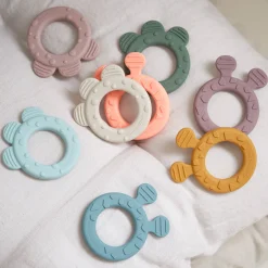 Teether 2-pack - Deer friends - Blue