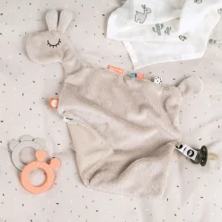 Teether 2-pack - Deer friends - Sand/Coral