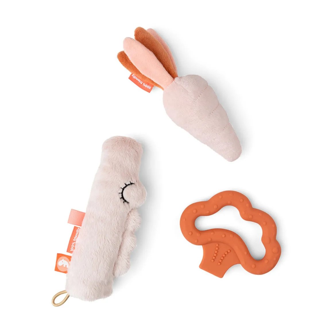 Tiny activity toy set 3 pcs - Croco - Powder