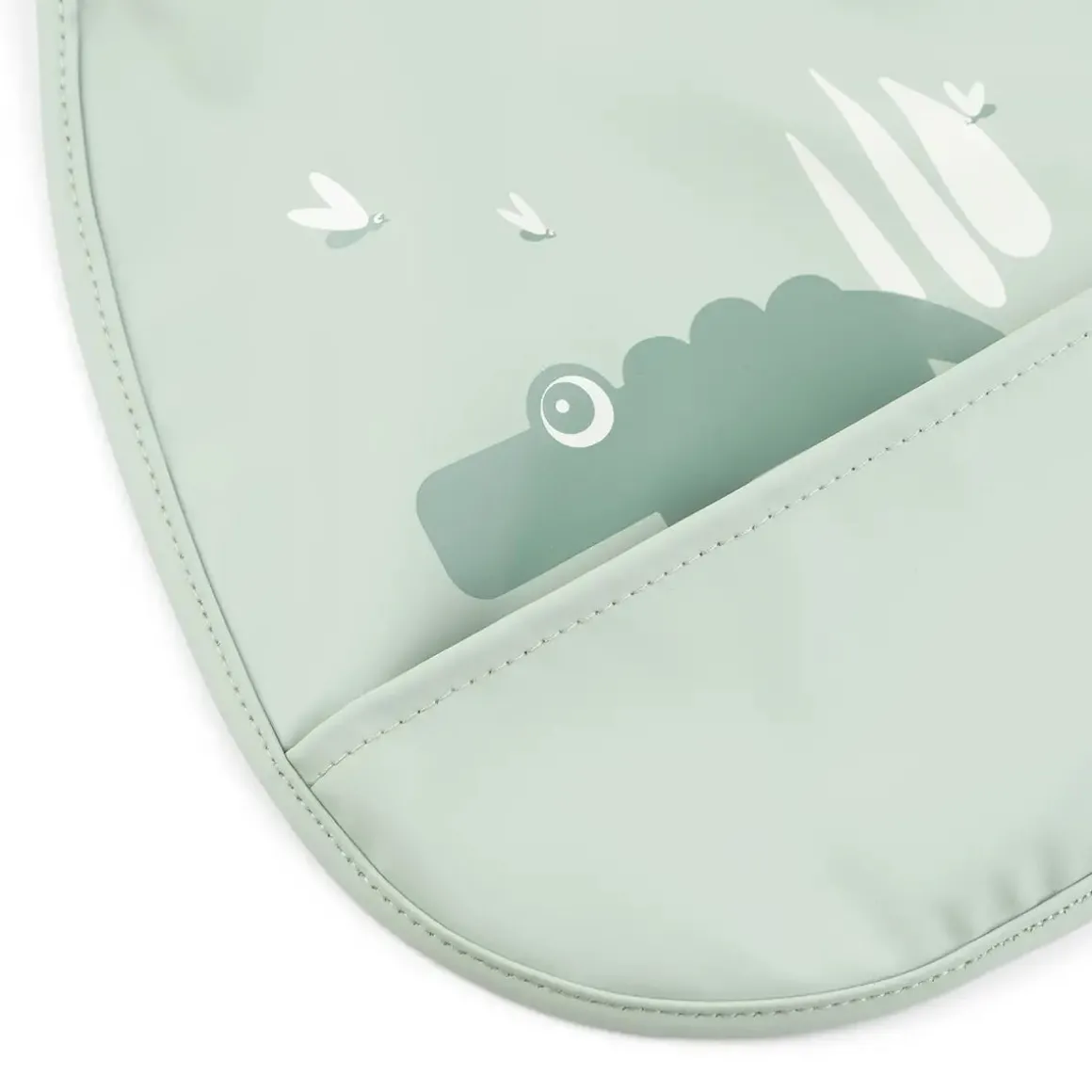 Tiny pocket bib 2-pack - Croco - Green