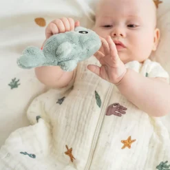 Tiny sensory rattle - Wally - Blue