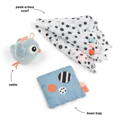 Tiny sensory toy set - Birdee - Blue