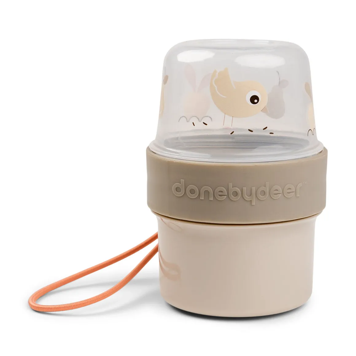 To go 2-way snack container S - Birdee - Sand