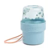 To go 2-way snack container S - Tiny farm - Blue