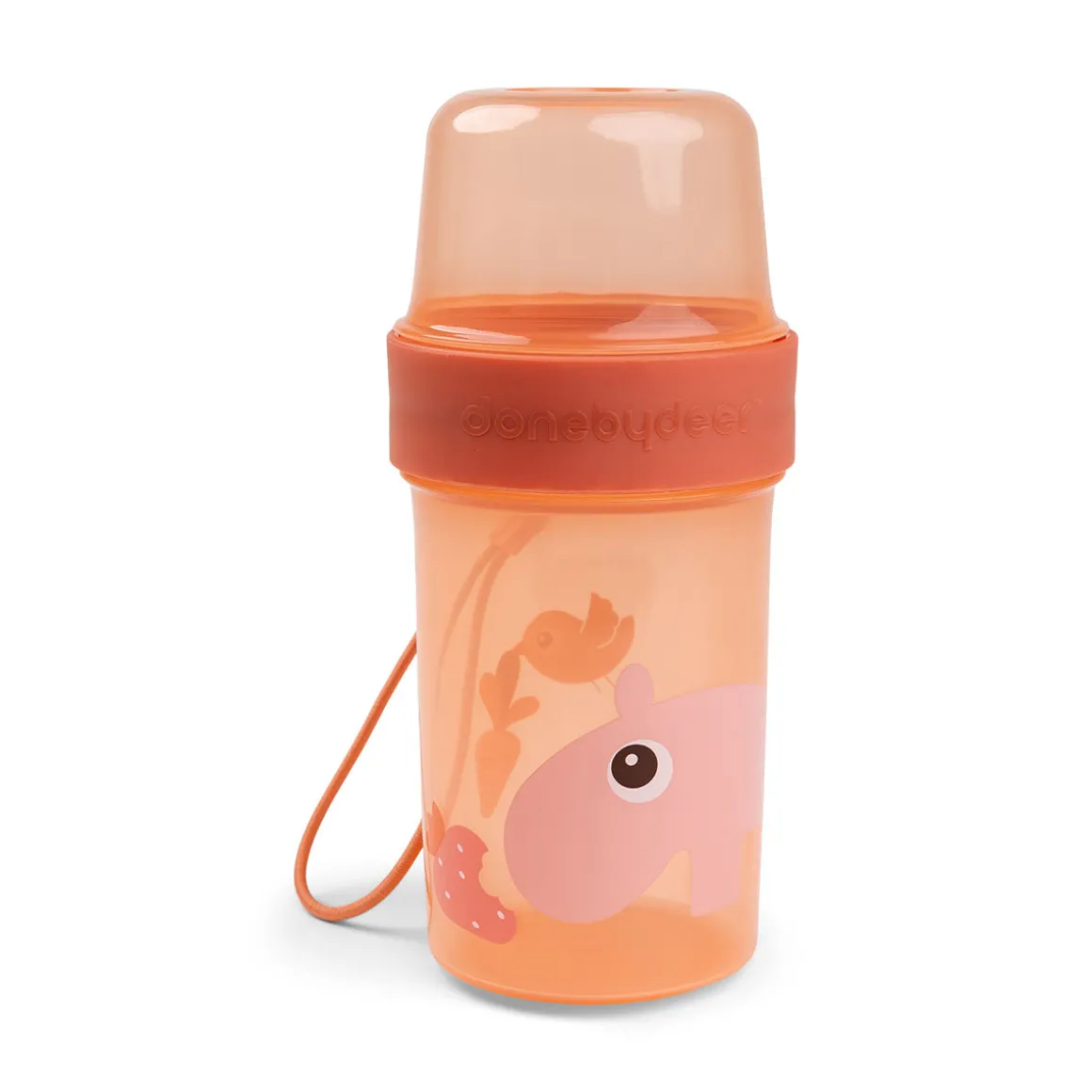 To go 2-way snack container L - Ozzo - Papaya