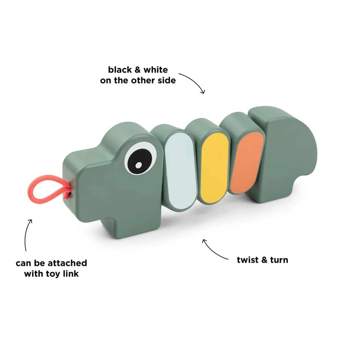 Twist & turn toy - Croco - Green