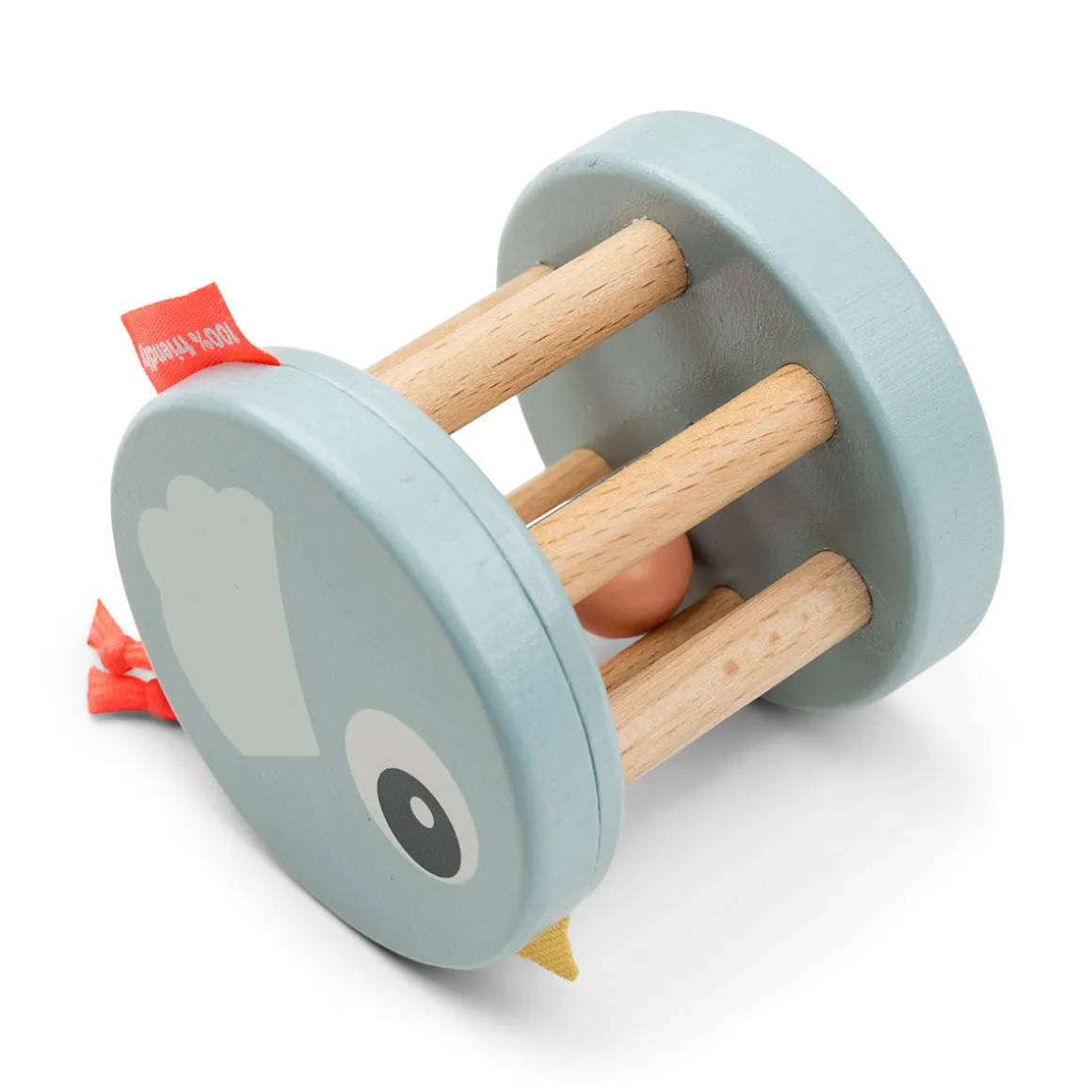 Wooden rattle - Birdee - Blue